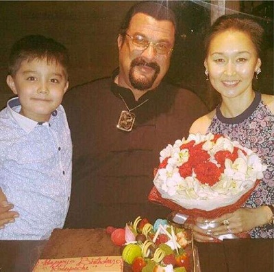 Steven along with his wife Elle and son Kunzang